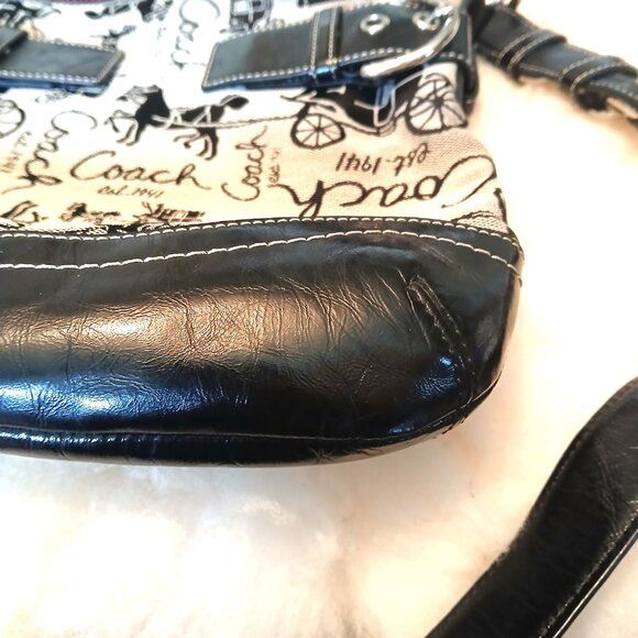 COACH - 2009 Crossbody Canvas and Leather - Picture 9 of 16